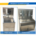 Four person position hospital stainless steel Hand Washing Sink